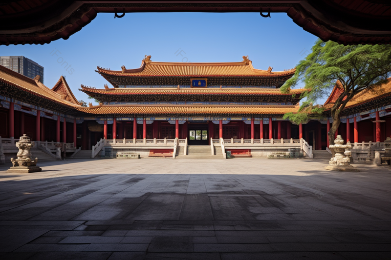 白天寺庙建筑历史著名中式,高清,摄影图,摄影图片,图片大全,摄影图免费下载